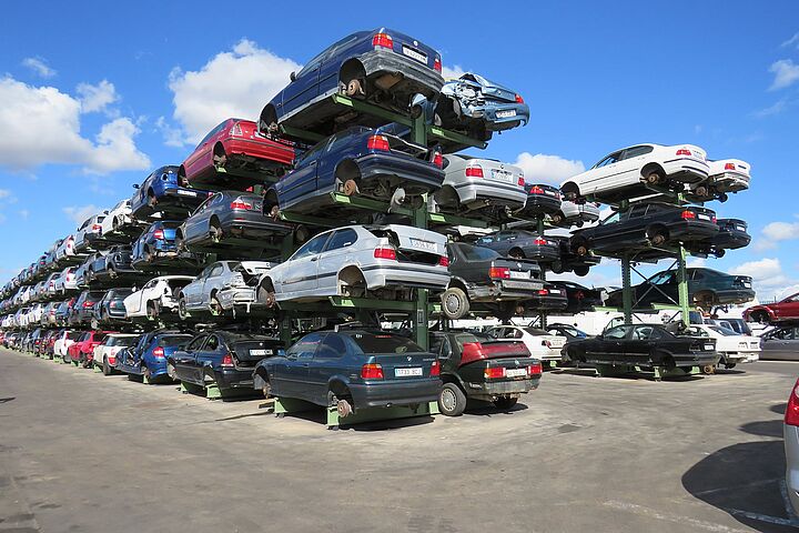 cantilever racking for vehicle storage