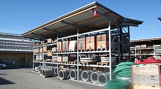 pallet racking with roof