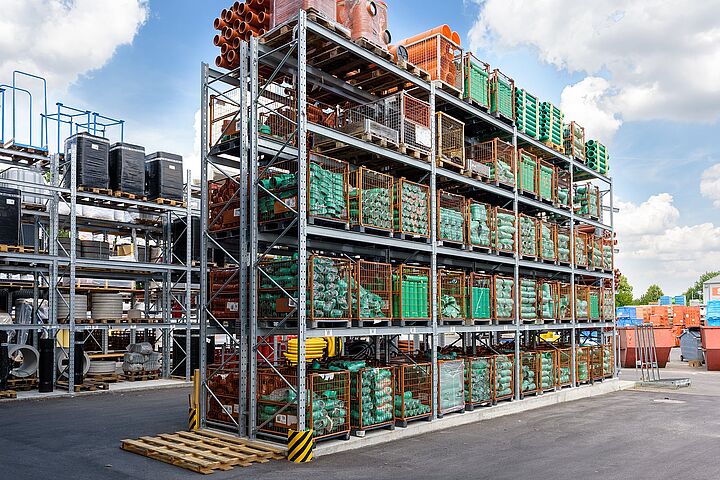 pallet racking, double sided, galvanized
