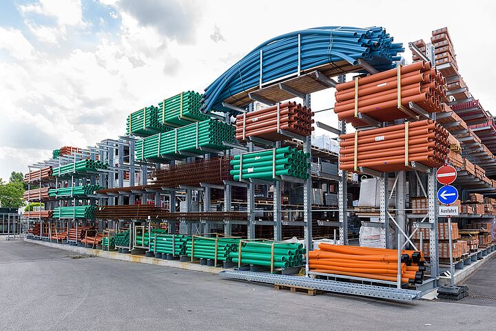 cantilever racking, galvanized