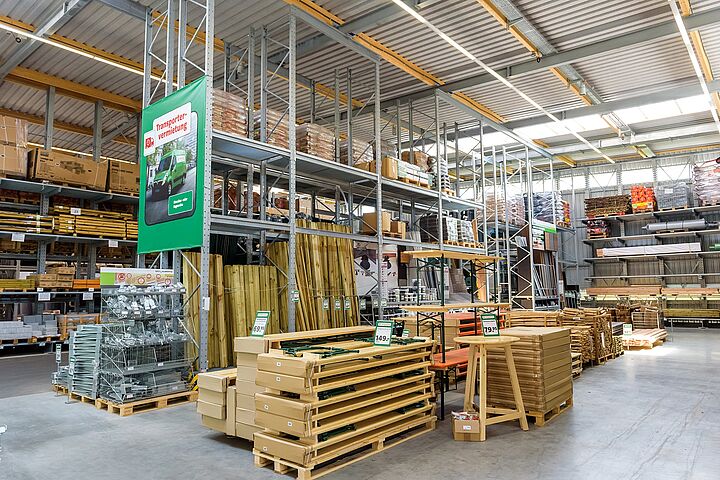 pallet racking warehouse, rack-clad building