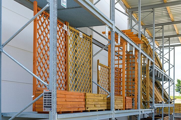 pallet racking with roof
