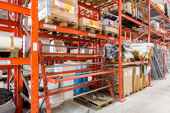 pallet racking for building material