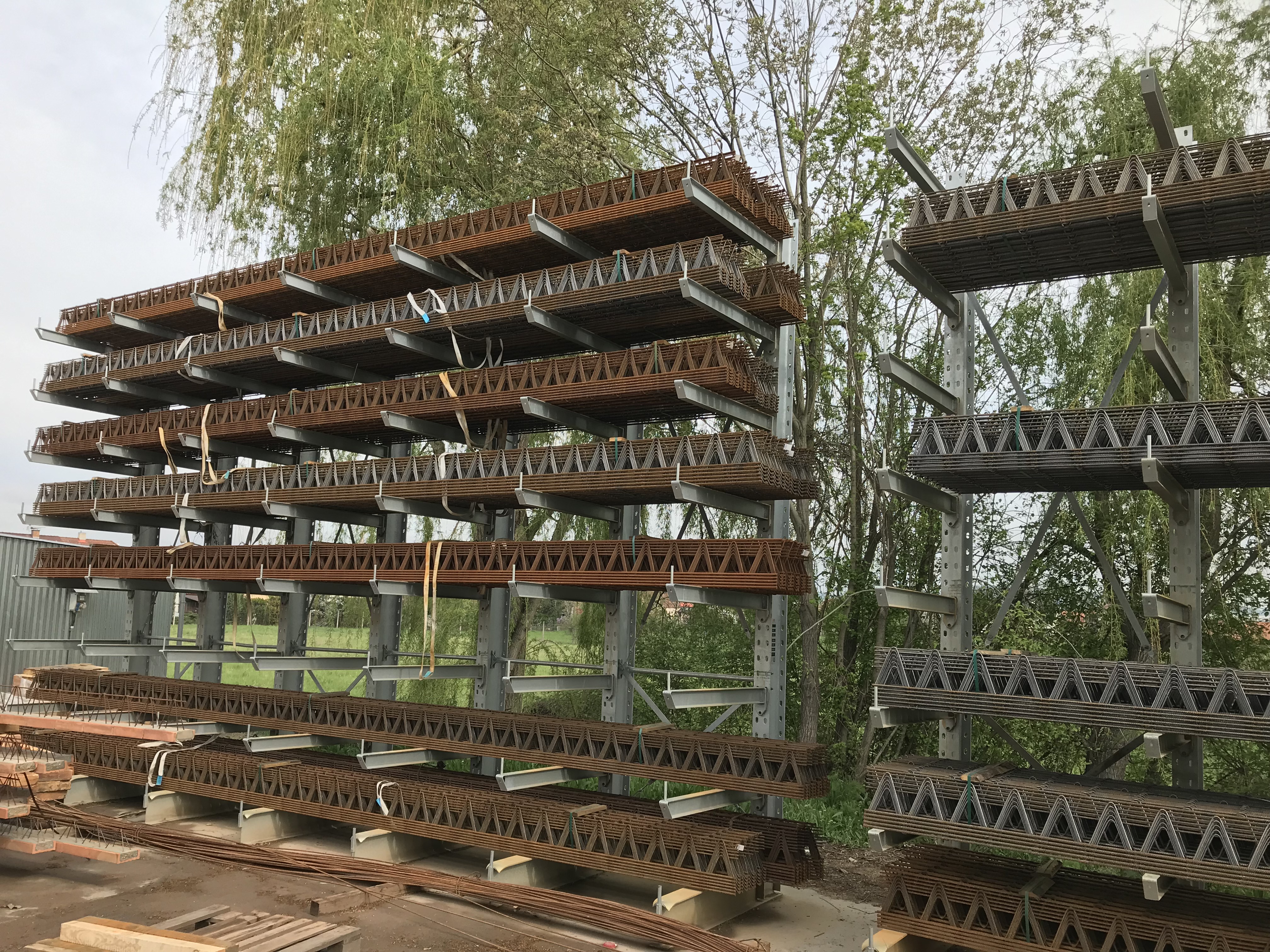 cantilever racking system, galvanized